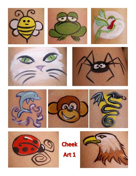 cute easy face paint|free simple face painting designs.